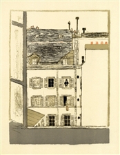 Pierre Bonnard lithograph "Maison dans la cour"