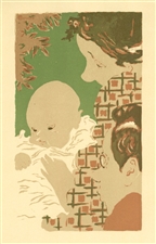Pierre Bonnard lithograph "Scene de famille"