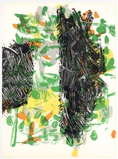 Jean-Paul Riopelle original lithograph, 1968