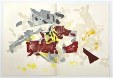 Jean-Paul Riopelle original lithograph, 1968