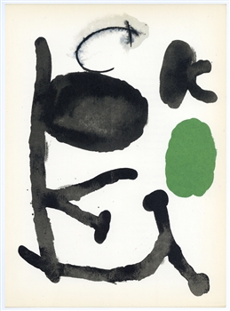 Joan Miro lithograph, 1961