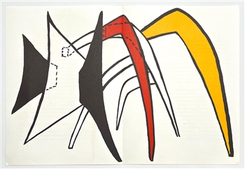 Alexander Calder original lithograph Stabiles