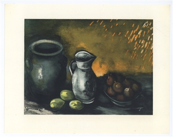 Maurice de Vlaminck "Still Life with Jugs" lithograph