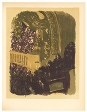 Edouard Vuillard lithograph "Galerie au Gymnase"