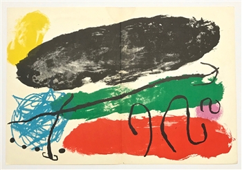 Joan Miro original lithograph, 1960