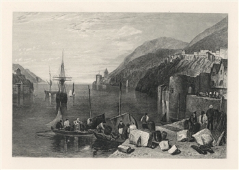 J. M. W. Turner "Dartmouth" engraving