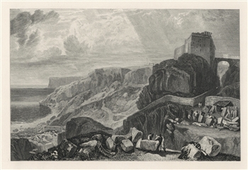 J. M. W. Turner "Bow-and-Arrow Castle" engraving