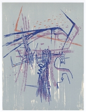 Wifredo Lam original lithograph "Les affinites ambigues" 1963