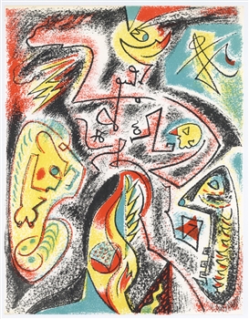 Andre Masson original lithograph, 1969