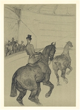 Toulouse-Lautrec "Ecuyere de haute ecole" lithograph | Circus