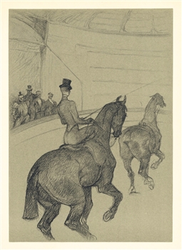 Toulouse-Lautrec "Ecuyere de haute ecole" lithograph | Circus