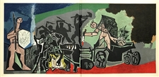 Pablo Picasso lithograph "La Guerre"