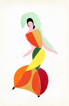 Sonia Delaunay pochoir 1969 Tango, Delaunay Tableaux Vivants
