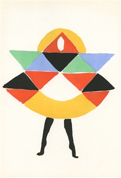 Sonia Delaunay pochoir "Danseuse"