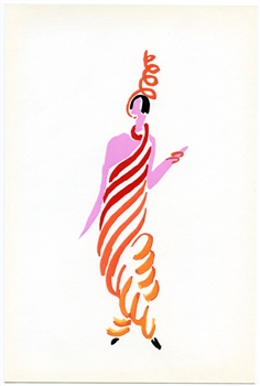 Sonia Delaunay pochoir Carnaval de Rio