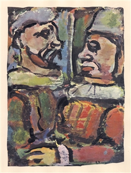 Georges Rouault lithograph "Les Deux