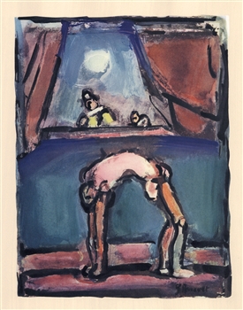 Georges Rouault lithograph "Acrobate"