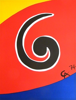 Alexander Calder original lithograph "Skyswirl"