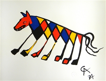 Alexander Calder original lithograph "Beastie"