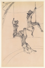 Toulouse-Lautrec "Le trapeze volant" lithograph | Circus