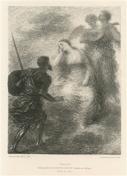 Henri Fantin-Latour original lithograph "Vision"