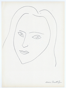 Henri Matisse lithograph "Angele Lamotte"