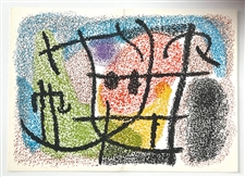 Joan Miro original lithograph for Cartones, 1961