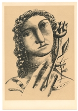 Fernand Leger lithograph "Jeune fille a la fleur" edition of 1000