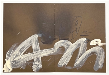 Antoni Tapies original lithograph, 1982