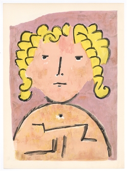 Paul Klee lithograph "Tete d'enfant"