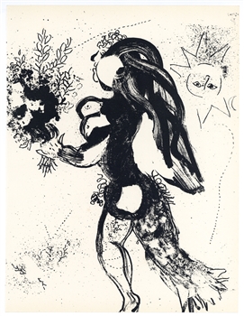 Marc Chagall original lithograph "L'Offrande"
