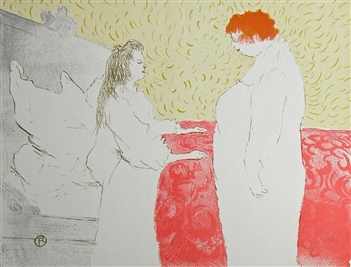 Toulouse-Lautrec "Deux femmes" lithograph | Elles