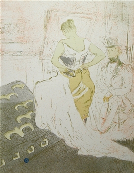 oulouse-Lautrec "Le Gommeux (The Masher)" lithograph | Elles