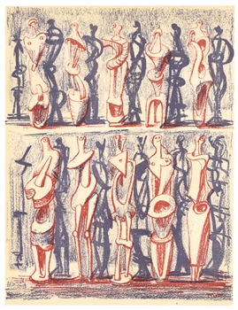 Henry Moore original lithograph, 1951