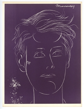 Louis Marcoussis original burin etching and engraving "Rimbaud"