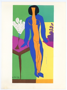 Henri Matisse lithograph "Zulma"