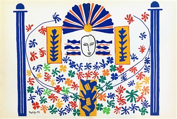 Henri Matisse lithograph "Apollon"