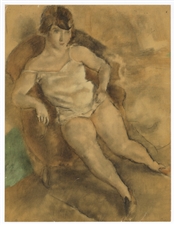 Jules Pascin lithograph "Femme dans un fanteuil"