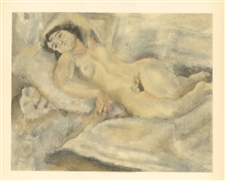Jules Pascin lithograph "Manolita"