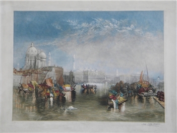 J. M. W. Turner | John Cother Webb mezzotint "St. Mark's Basilica, Venice"