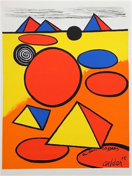Alexander Calder original lithograph | Homage to San Lazzaro, 1975