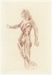 Jacques Villon original etching (Figure) 1956