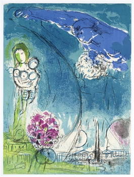 Marc Chagall "Place de la Concorde" original lithograph