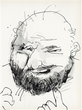 Pablo Picasso lithograph "Chauve, barbu et hilare"