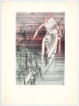 Wifredo Lam original etching