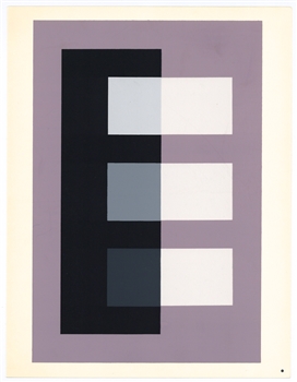 Josef Albers silkscreen | Interaction of Color, 1963