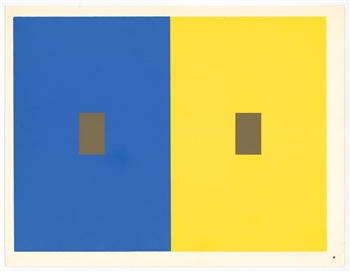 Josef Albers silkscreen | Interaction of Color, 1963