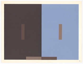 Josef Albers silkscreen | Interaction of Color, 1963