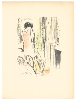 Marcel Vertes original lithograph "Collette la Vagabonde"