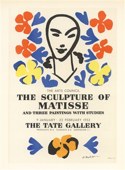 Matisse lithograph poster Mourlot